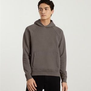 Men's Everlane Organic Cotton Track Hoodie in Abalone